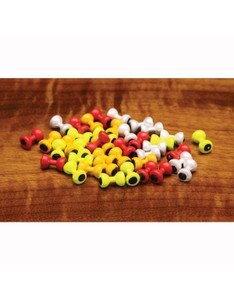 Hareline Dubbin Painted Lead Eyes in Red